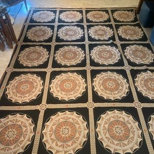 Beautiful needlepoint rug for dining or living room